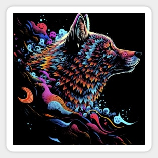 The Majestic Wolf Design Sticker